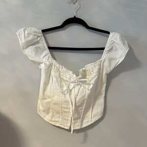 Princess Polly white eyelet corset top size 4 brand new